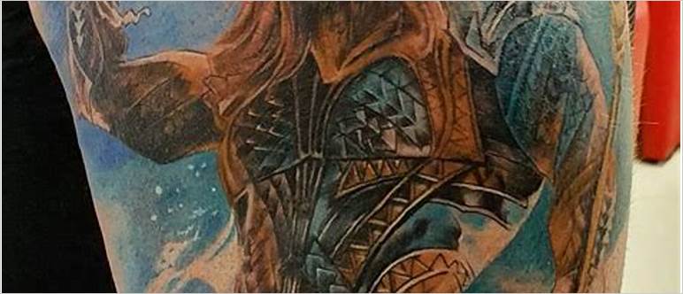 Aquaman tattoo sleeve